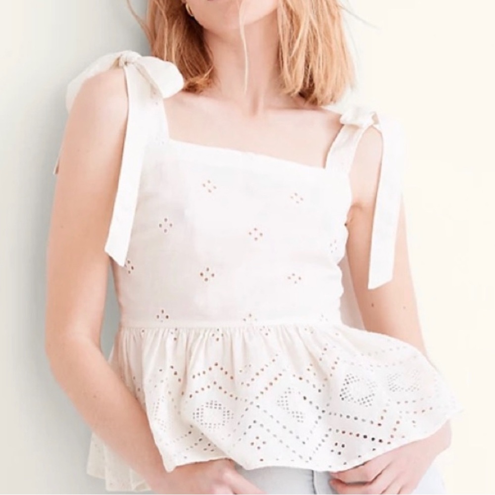 Madewell Rosalie Tie-Strap Top
